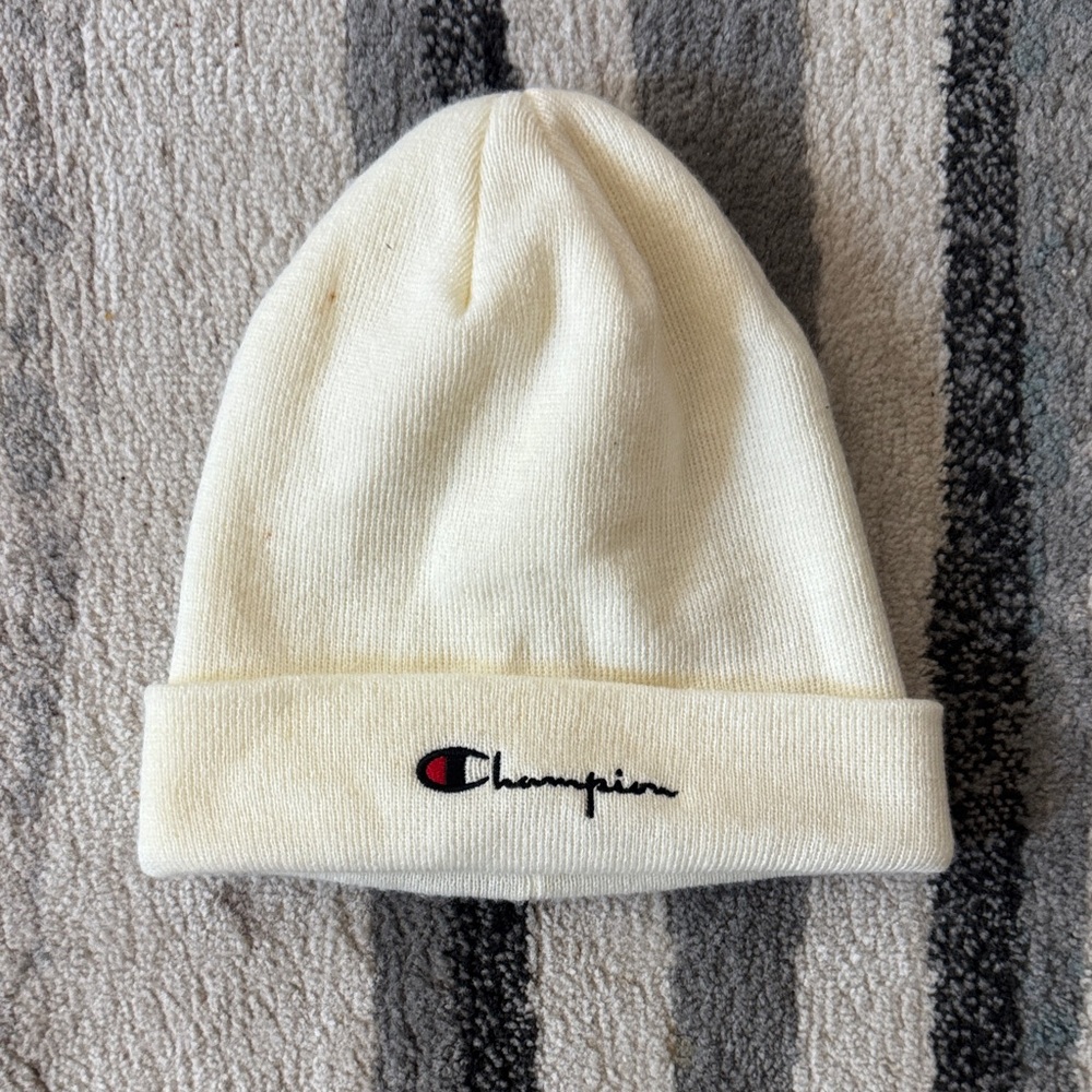 Champion Off-White Beanie